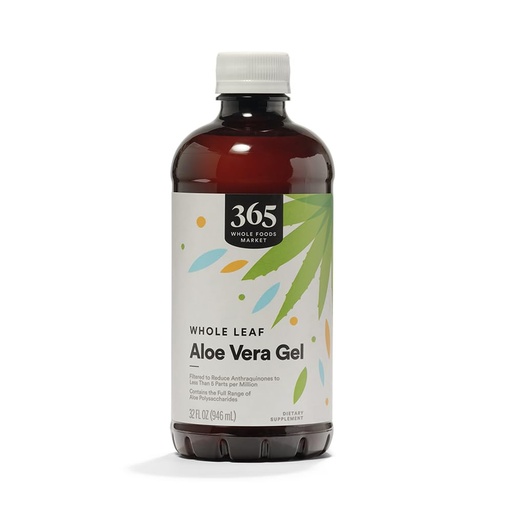 [BRSWGZQBOZ6BEDLB] 365 by Whole Foods Market, Whole Leaf Filtered Aloe Vera Gel, 32 fl oz