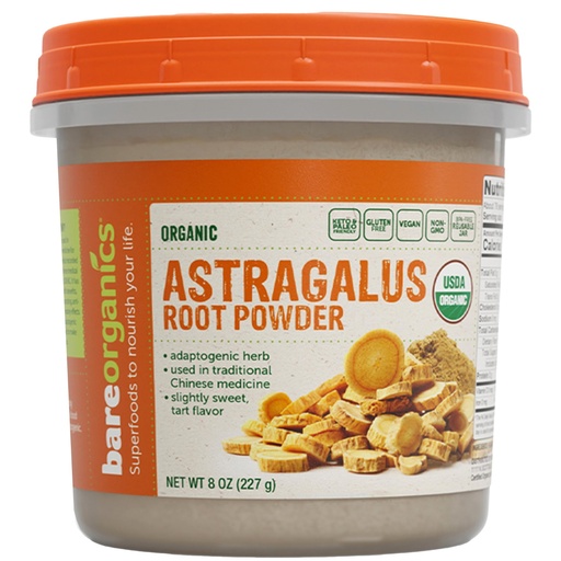 [BRSWGED5OUIRAHQV] BareOrganics Organic Astragalus Root Powder - Raw Astragalus Herb Powder - Vegan Huang Qi Superfood for Smoothies and Tea - USDA Organic, Non-GMO, Gluten Free, 8 Oz