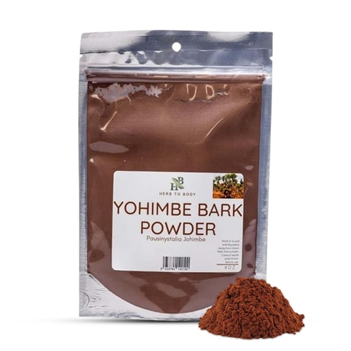 [BRSROAYZBUMA2F35] Herb To Body Yohimbe Bark Powder – 4 oz, Wildcrafted Dried Yohimbe Powder Sourced from Africa for Herbal Tea and Traditional Uses
