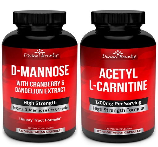 [BRSWYHT4BF5AIFDF] D-Mannose & Acetyl L-Carnitine Bundle