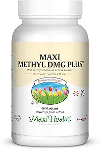 [BRSWIYAKCUOQ2YIZ] Maxi Health, Maxi Methyl DMG Plus, 60 Capsules