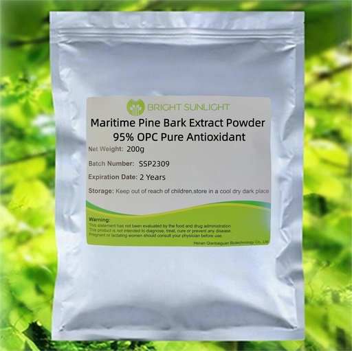 [BRSROAALOV5Q2CI4] Maritime Pine Bark Extract Powder 95% OPC Pure Antioxidant 200g