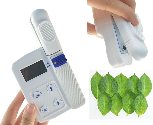 [BRSRMED3OR6G2F3P] Chlorophyll Meter Plant Leaf Chlorophyll Analyzer Plant Nutrition Tester for Measuring Instantly Relative Chlorophyll Content with Measurement Range 0.0 to 99.9 SPAD Include a Host