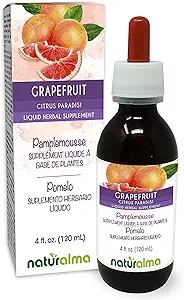 [BRSRMYYEAQAQ4FL4] Naturalma Grapefruit (Citrus paradisi) Seed Alcohol-Free Tincture - Enriched with Vitamin C - 4 fl oz Liquid Extract in Drops - Herbal Supplement - Vegan