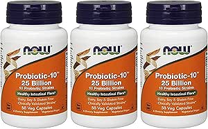 [BRSWGZIBBB4BU33O] NOW Foods - Probiotic-10 25 Billion (3 X 50 Count)