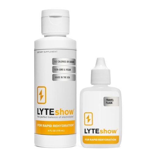 [BRSWIFYACAHRMADM] LyteShow - Electrolyte Drops for Rapid Rehydration + Digestion + Brain + Energy + Immunity | No Sugar | Trace Minerals | Unflavored, Subtle Mineral Taste - 40 Servings (Magnesium, Potassium, Zinc)