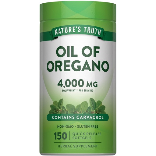 [BRSRO2T6CMBBOCLU] Nature's Truth Oil of Oregano Softgels | 150 Count | Non-GMO & Gluten Free Herbal Supplement