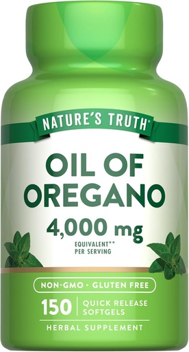 [BRSRO2T6CMBBOCLU] Nature's Truth Oil of Oregano Softgels | 4000 mg | 150 Count | Non-GMO & Gluten Free Herbal Supplement