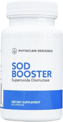 [BRSRAEIYO4DWKDQ6] Gydytojui sukurta VAS SOD stiprintuvas - Super oksido dimutazės priedas, ® 124; SOD priedas, ® 124; 60 kapsulės, ® 124; Geriausi antioksidantų papildai