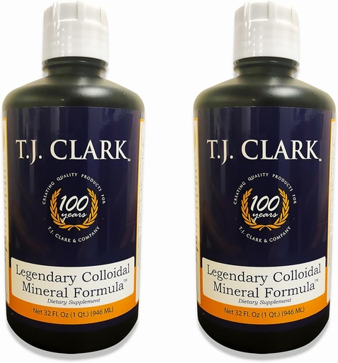 [BRSWK234BUGQ2CLM] T.J. Clark Legendary Colloidal Mineral Formula 32 fl. oz. (2 Pack)