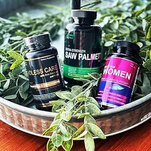 [BRSRMHYFCIBWCFDO] Libido Booster for Women, Saw Palmetto and Cholesterol Support - Discounted Bundle
