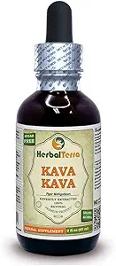 [BRSWG23QAUFGCAIZ] Herbal Terra LLC Kava Kava (Piper Methysticum) Tincture, Dried Root Liquid Extract 2 oz