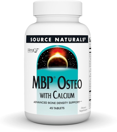 [BRSWIGYEDINRAHQ5] Fuente Naturals MBP Osteo con Calcio, Soporte de Densidad de Hueso Avanzado*, 45 Tabletas