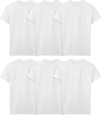 [BRSWGGILOV6RU33B] Fruit of the Loom Men's Crew Tee Undershirts, Moisture Wicking & Tag Free, Also Available in Big & Tall