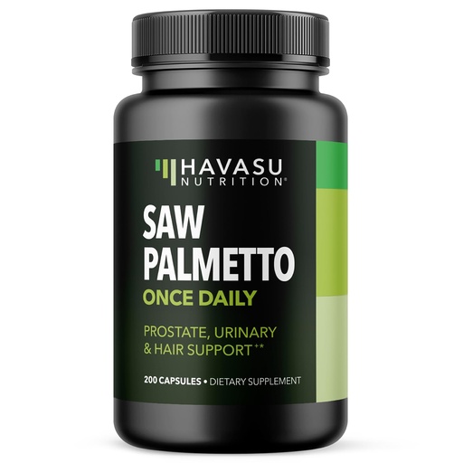 [BRSW22QCAQBGYFY2] Saw Palmetto for Men Prostate Health Supplement to Promote Urinary Tract Function - 500mg Per Serving - 200 Count - DHT Blocker Hair Vitamin - Vegan, Non-GMO Capsules, Over 6 Month Supply
