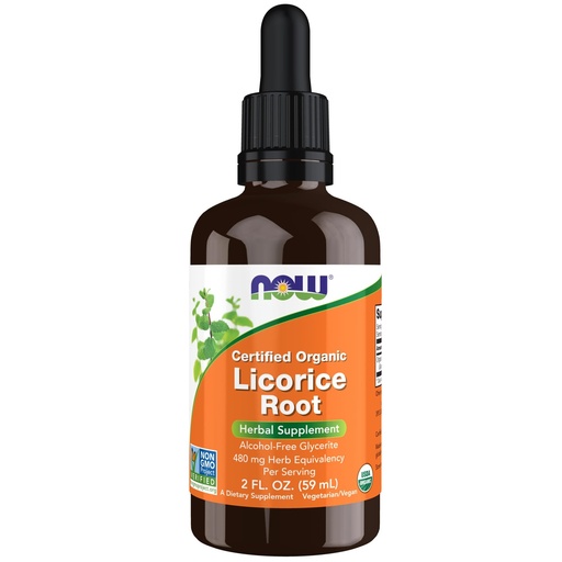 [BRSROHANAAMAMHIZ] Now Foods Supplements, Certified Organic Licorice Root 2 fl. oz