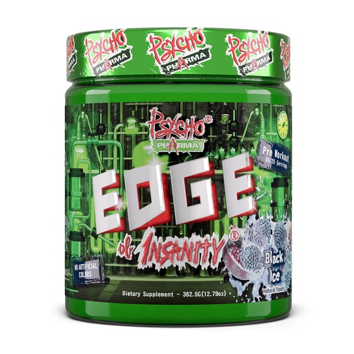 [BRSW2FABOUCAADT5] Psycho Pharma Strongest High Stim Preworkout Powder - Edge of Insanity - Most Intense Pre Workout Supplement for Pumps, Strength, Energy and Feel Good Focus. Rivals Famous PWOs of The Past