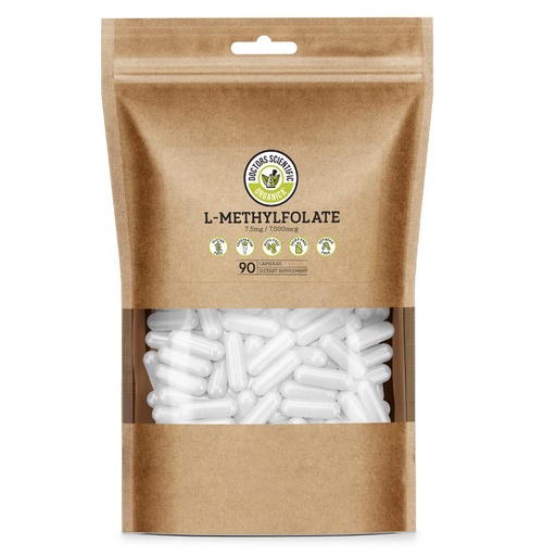 [BRSWGHY6ABYRGGTB] DSO L Methylfolate 7.5mg (5 MTHF Supplement) - 90 Vegan Capsules (7.5 mg) - Active L Methyl Folate Supplement for Homocysteine Control - Folic Acid Vitamin - Eco-Friendly Packaging