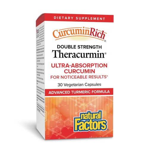 [BRSWIFIBAB5RO2I3] Natural Factors, CurcuminRich Double Strength Theracurmin, 60 mg, Just 1 Capsule Daily, Formulated for Superior Absorption, 30 Count (Pack of 1)