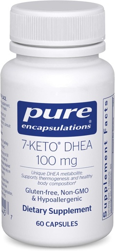 [BRSWIYY3AIOGY2AV] 纯封装 7-Keto DHEA 100 mg → 独特的 DHEA 代谢物补充剂 支持热源与健康身体组成 * → 60 Capsules