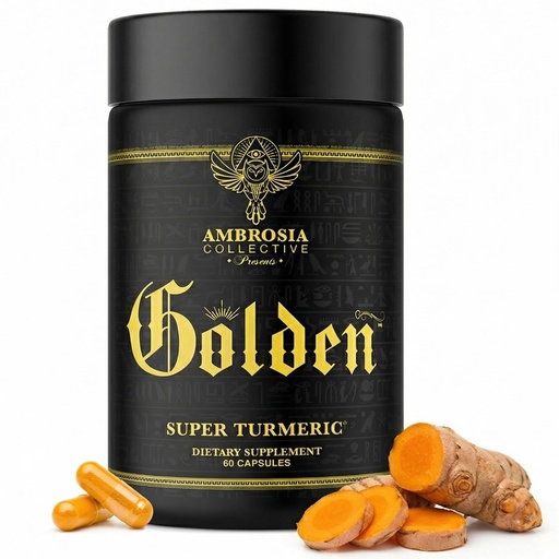 [BRSWGFQ3BUMQGDYV] Ambrosia Golden Super Turmeric | Bioavailable Curcumin HydroCurc | Gut, Brain & Joint Support | 765mg Active Curcuminoids | 60 Veggie Capsules (30 Day Supply)