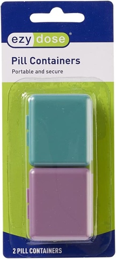 [BRSWIY33CUMBEFY7] EZY DoSE Daily Daily Prokeet Pharmacy Perfecter, Small Fiple Facter, Groad Friend, Portable Pielele Box, Colle May Vary, 2-Pack, BPA Free