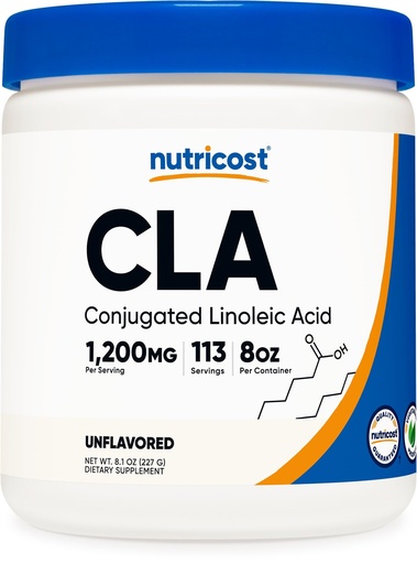 [BRSRAFIQO4CRSCTL] Nutricost CLA (Conjugated Linoleic Acid) 8oz (227g) Powder - Gluten Free, GMO Free CLA Supplement