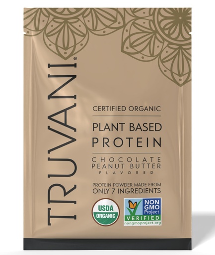 [BRSWYBD6BYFRSDLO] Truvani Vegan Pea Protein Powder | Chocolate Peanut Butter | 20g Organic Plant Based Protein | 1 Serving | Keto | Gluten & Dairy Free | Low Carb | No Added Sugar