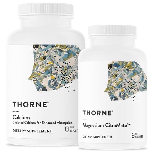 [BRSROBIDOEFBEYDD] THORNE - Bone Health Bundle - DiCalcium Malate and Magnesium CitraMate - 90 to 120 Servings