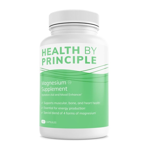 [BRSWGFAHDJ6RQ3DH] Magnesium Supplement | 4 Types of Magnesium in 1 Capsule | Glycinate, Malate, Taurate, & Citrate for Muscles & Sleep | High Absorption | Vegan, Non-GMO | 100 Capsules