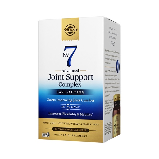 [BRSWIZI7OEOBKHDK] Solgar No. 7 - Joint Support and Comfort - 90 Vegetarian Capsules - Increased Mobility & Flexibility - Gluten-Free, Dairy-Free, Non-GMO - 90 Servings