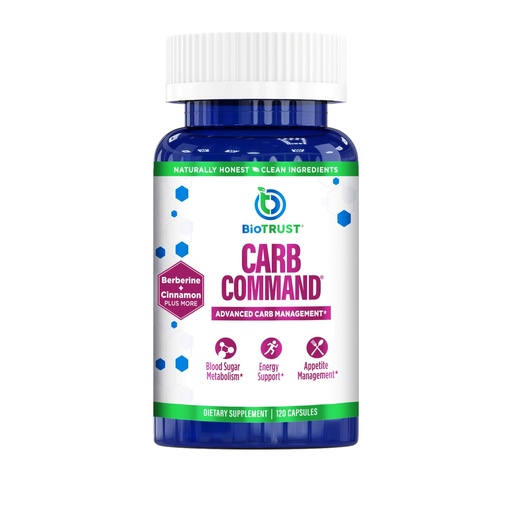 [BRSWKHY4OEOREA3U] BioTrust Carb Command - Carb Management Supplement, Metabolic Support for Ketosis, Supports Keto, Low Carb and Paleo Lifestyle (60 Servings)
