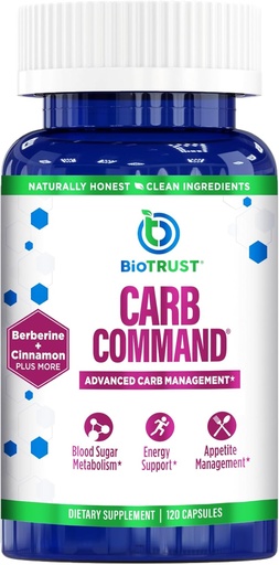[BRSWKHY4OEOREA3U] BioTrust Carb Command - Carb Management Supplement, Metabolic Support for Ketosis, soporta Keto, Low Carb e Paleo Lifestyle (60 Servizos)