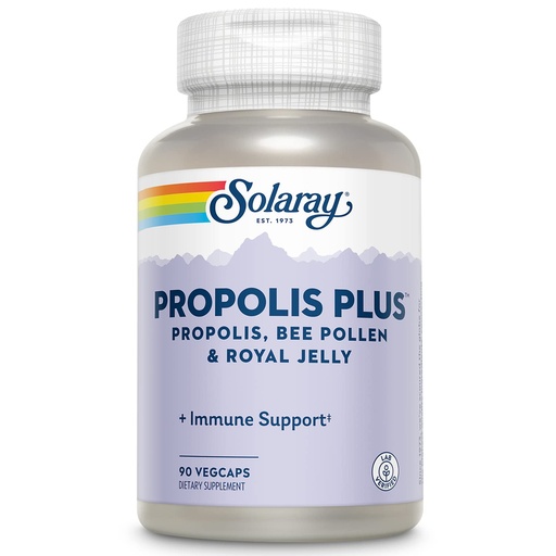 [BRSWIGT5BMGQKGT4] SOLARAY Propolis Plus – Immune Support Supplement, 90 VegCaps