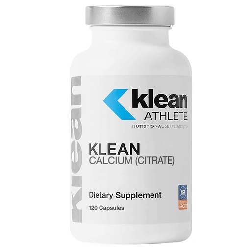 [BRSROAL6OQAQ2H3O] Klean ATHLETE Klean Calcium Citrate - for Bone Health & Density - Bone Support for Sports* - Gluten Free, Vegan & Non-GMO - 120 Capsules