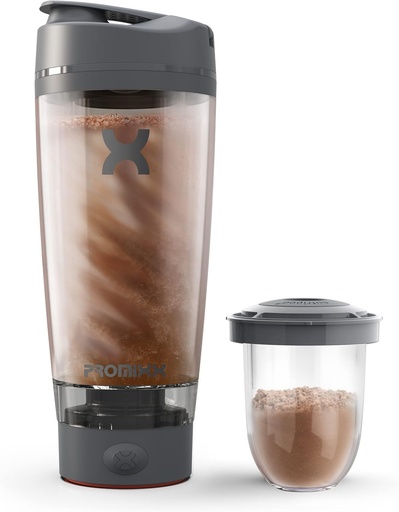 [BRSW2HQNAEFAG3DV] Promixx Pro Shaker Bottle | 충전식, 스무디 단백질 쉐이크에 강력한 | 보충 교재 - BPA Free | 20oz Cup (Graphite Gray)