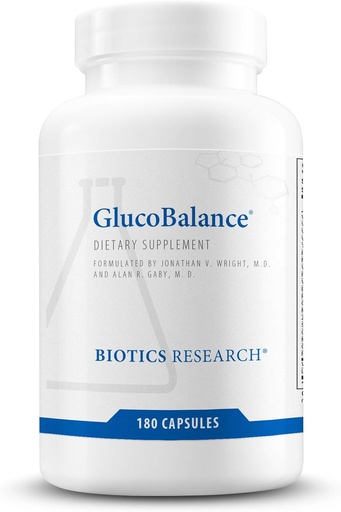 [BRSWIFYEOEAW2HDA] Biotika Výzkum Glukobalance Chromium, Vanadium, L karnitin dodatek, podporuje metabolické zdraví a udržovat zdravé hladiny lipidů v krvi - 180 Kapsle