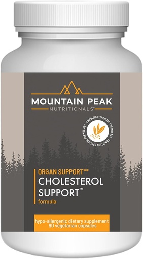 [BRSRMHQEBEFB4334] Mountain Peak Nutritionals Colesterol Supplement - cu extract de artichoke, CoQ10, & Red Yeast Rice - Flora pe bază de plante sprijină Heart Health & Healthy Folide Levels (90 capsule vegetariene)