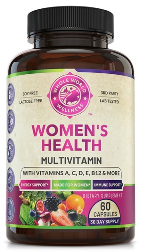 [BRSROEA3CN4BY3Q3] Womens Daily Multivitamin Multimineral Supplement for Energy, Mood, Focus, Hair, Skin & Nails. Made for Women with 30+ Nutrients, Fruit & Energy Blend. Womens Vitamins, USA Made.