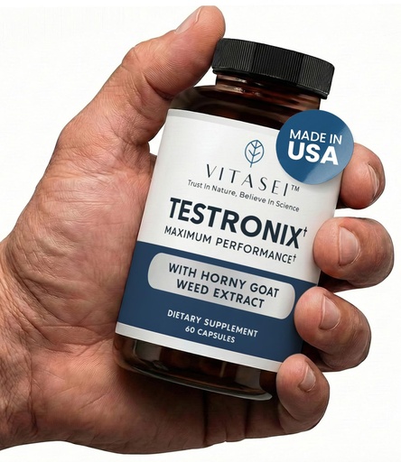 [BRSRMYYFCNYGKYLA] VITASEI Testronix Supplement - Energy and Muscle Supplements for Health - 60 Capsules