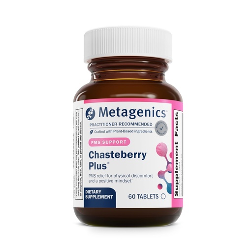 [BRSWIYQDBZ7WICLE] Metagenics Chasteberry Plus - Hormone & Reproductive Health with Chasteberry, Black Cohosh & Ashwagandha - Supports Menstrual & Menopause Balance* - Non-GMO, Gluten-Free, Vegan - 60 Tablets