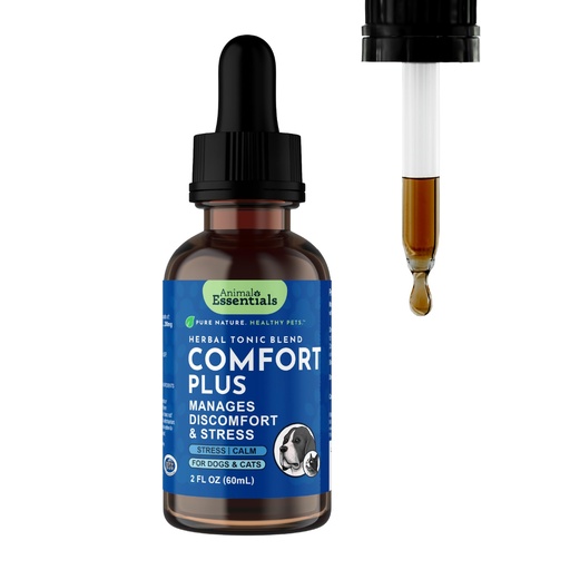 [BRSWGZQPDIFWKYA4] Animal Essentials Comfort Plus Herbal Formula for Dogs & Cats, 2 fl oz - Made in USA, California Poppy & Skullcap