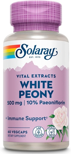 [BRSWKFYQBAAACFLA] SOLARAY White Peony Root Extract | 60 VegCaps