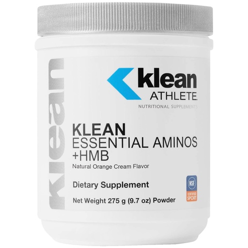 [BRSWGC3RCECBGCDF] Klean Athlete Klean Essential Aminos + HMB - Blend of Essential Amino Acids - with HMB, Vitamin D3 & Glutamine for Lean Muscle Mass - 9.7 Ounces - Natural Orange Cream Flavor