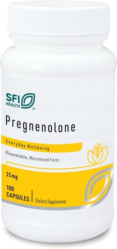 [BRSWIGA7DINRE3TO] Klaire Labs SFI Health Premenolone - Hormonegyensúly, Hang- és Energiatámogatás - 25 mg Wild Yam-ból származtatva - Biológiailag elérhető és mikronizált, hogy támogassa a fokozott abszorpciót - Hypoallergén (100 kapszula)