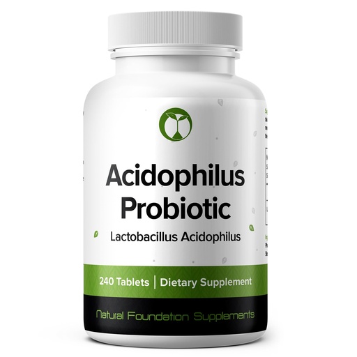 [BRSROBI7B5YBQ3D7] Lactobacillus Acidophilus Probiotic 240 Tablets (4 Month Supply) – Researched Strain LA85 – 3 Billion CFU – Digestive Health & Microbiome Support – GMP Certified (240, Lactobacillus Acidophilus)