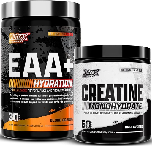 [BRSROZL4BF5A43YY] Nutrex Research EAA Hydration Blood Orange Amino Acids & Creatine Monohydrate Powder
