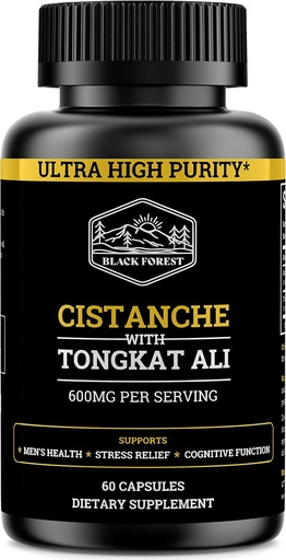 [BRSRMBA3BYJRGF3X] Cistanche Tubulosa 200mg & Tongkat Ali 400mg (Pureza Máx) Fornecimento de 2 meses (50% Echinacoside + 10% Acetoside com Tongkat Ali para Homens 200:1 (Longjack) Eurycoma Longifolia) semelhante ao Fadogia Agrestis