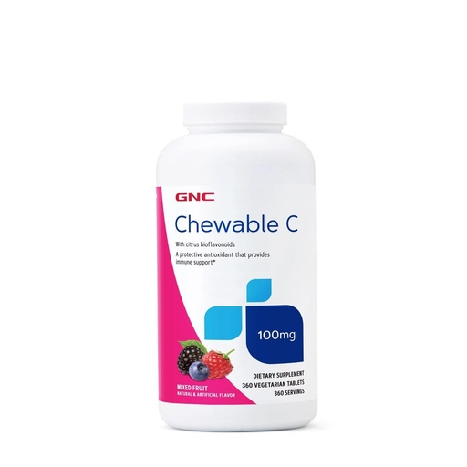 [BRSWYFAKBUCBY2TZ] GNC Vitamin C 100mg, Provides Immune Support, Mixed Fruit, 360 Servings