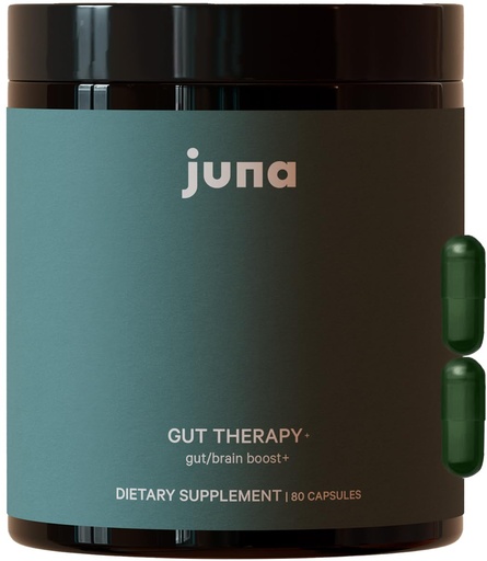 [BRSROCD6BMARG2QU] Juna Gut Therapy – L-Glutamine Amino Acids & Probiotics for Gut-Brain Support – Helps Mood, Focus & Mental Clarity – Dual-Action Probiotics Support Microbiome Balance – With Clinically Studied Ginseng